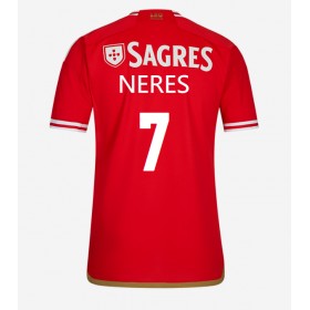 Benfica David Neres #7 Hemmakläder 2023-24 Kortärmad